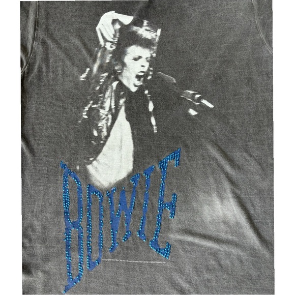 Silvian Heach fresh David Bowie short sleeve Tee Shirt - Picture 3 of 9